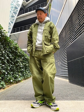 「HINSON」｜「アイテム（ジャケット/アウター）」を使った、ザッキローニさん（メンズ・172cm）の冬コーディネート