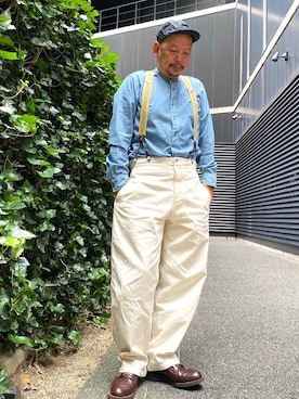「BLACK SIGN（ブラックサイン）のアイテム」を使った、ザッキローニさん（メンズ・172cm）の春コーディネート