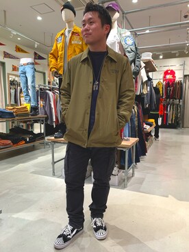 「アヴィレックス(AVIREX)」｜三品文哉さん（メンズ・164cm・20代）の春コーディネート