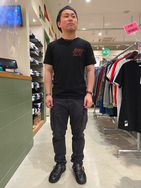 「アヴィレックス(AVIREX)」｜三品文哉さん（メンズ・164cm・20代）の夏コーディネート