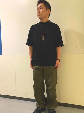 「アヴィレックス(AVIREX)」｜三品文哉さん（メンズ・164cm・20代）の夏コーディネート