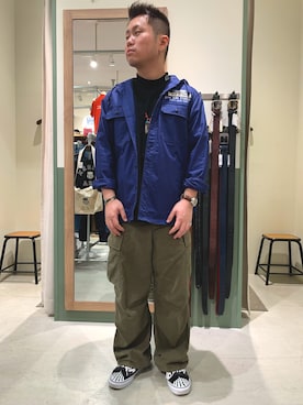 「アヴィレックス(AVIREX)」｜三品文哉さん（メンズ・164cm・20代）の夏コーディネート