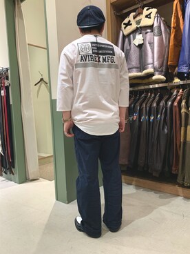 「アヴィレックス(AVIREX)」｜三品文哉さん（メンズ・164cm・20代）の春コーディネート