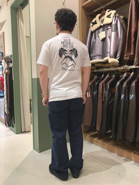 「アヴィレックス(AVIREX)」｜三品文哉さん（メンズ・164cm・20代）の春コーディネート
