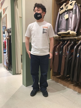 「アヴィレックス(AVIREX)」｜三品文哉さん（メンズ・164cm・20代）の春コーディネート
