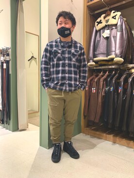 「アヴィレックス(AVIREX)」｜三品文哉さん（メンズ・164cm・20代）の春コーディネート
