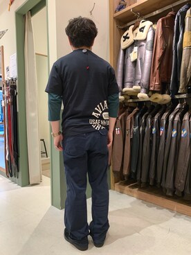 「アヴィレックス(AVIREX)」｜三品文哉さん（メンズ・164cm・20代）の春コーディネート
