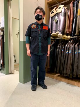 「アヴィレックス(AVIREX)」｜三品文哉さん（メンズ・164cm・20代）の夏コーディネート