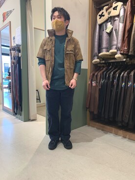 「アヴィレックス(AVIREX)」｜三品文哉さん（メンズ・164cm・20代）の夏コーディネート