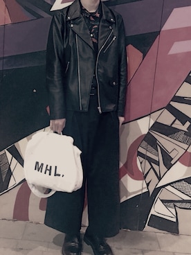 「URBAN RESEARCH Sonny Label（アーバンリサーチサニーレーベル）のアイテム（ライダースジャケット）」を使った、まっしさん（メンズ・179cm）の秋コーディネート