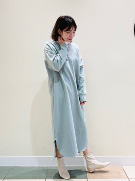 「タートル」｜「アイテム（ワンピース/ドレス）」を使った、coenいーちゃんさん（レディース・158cm）の冬コーディネート