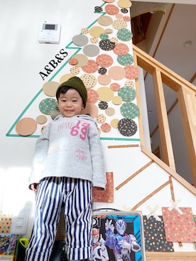 「JAM（ジャム）のアイテム」を使った、A&Bさん（キッズ・100cm）の冬コーディネート