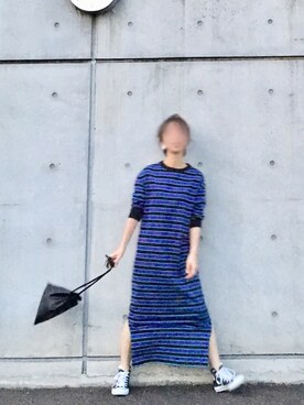 「蛍光カラー」｜「アイテム（ワンピース/ドレス）」を使った、moko𓅺𓏧さん（レディース・157cm）の秋コーディネート