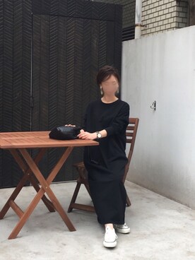 Demi Luxe Beams デミルクス ビームス の Demi Luxe Beams 天竺ロングスリーブ ワンピース ワンピース Wear
