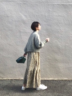 「Whim Gazette（ウィムガゼット）のアイテム（アクセサリー）」を使った、moko𓅺𓏧さん（レディース・157cm）の冬コーディネート