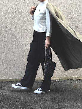 「koe（コエ）のアイテム（その他アウター）」を使った、moko𓅺𓏧さん（レディース・157cm）の冬コーディネート