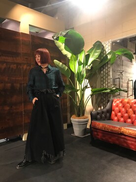 「DIESEL（ディーゼル）のWOMEN’S　チェックシャツ（シャツ/ブラウス、グリーン系）」を使った、Lily(りりー)さん（レディース・160cm）の夏コーディネート