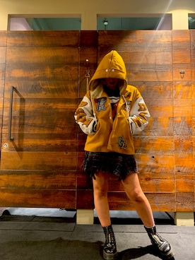 「DIESEL（ディーゼル）のアイテム（その他アウター）」を使った、Lily(りりー)さん（レディース・160cm）の秋コーディネート
