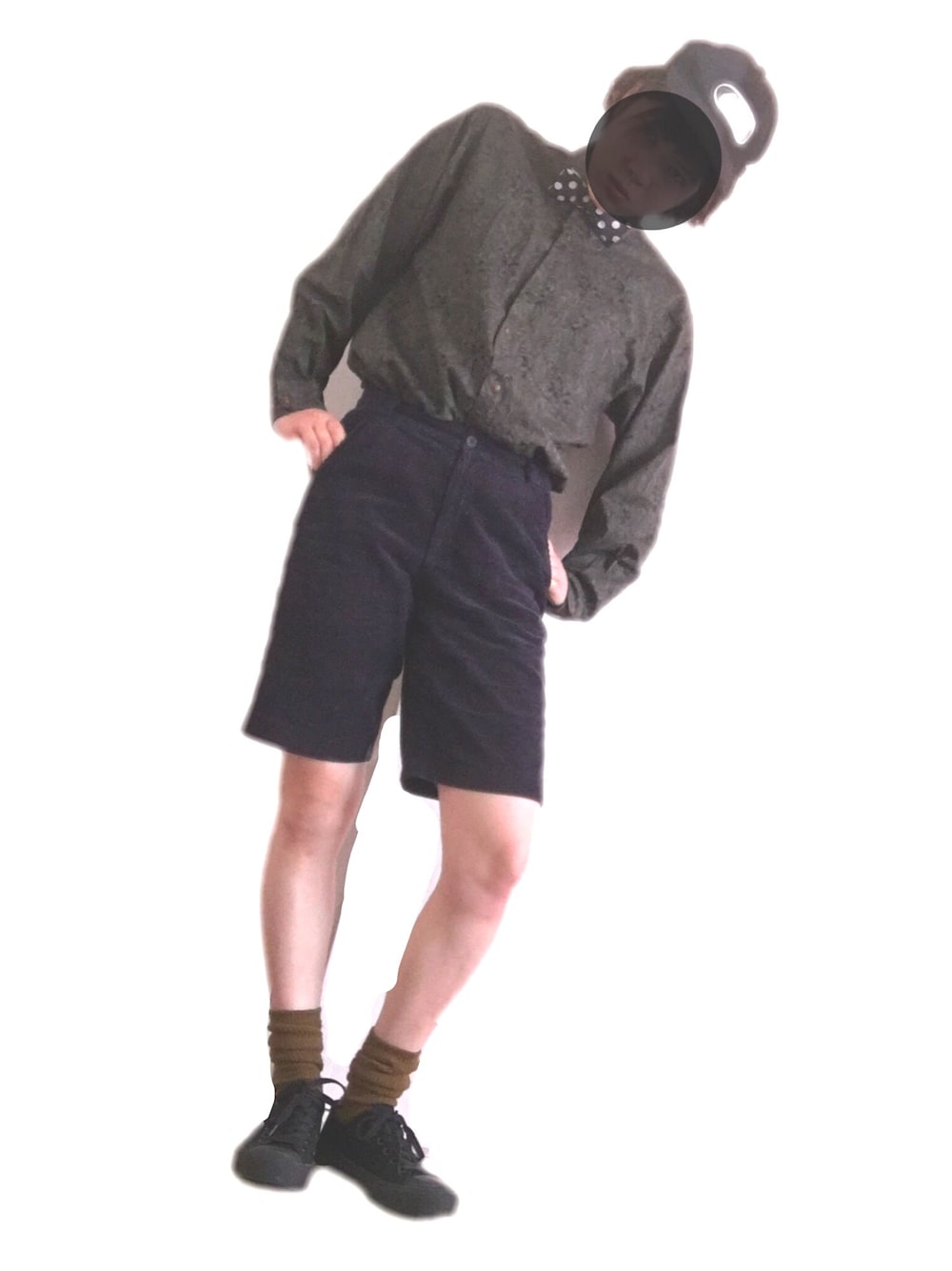「古着、暇な休日、下北沢、ootd、Japan、TOKYO、ブスと服」｜「NIKEのアイテム（キャップ、ブラック系）」を使った、ネギさん（レディース・162cm）の夏コーディネートの1枚目の写真