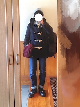 「Right-on（ライトオン）のアイテム（ダッフルコート）」を使った、たいちんさん（メンズ・161cm）の冬コーディネート