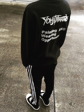 「Yohji Yamamoto（ヨウジヤマモト）のアイテム（パーカー）」を使った、けいポンさん（メンズ・171cm）の冬コーディネート