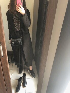 「ENVYM（アンビー）のアイテム（ノーカラージャケット）」を使った、いさん（レディース・159cm）の春コーディネート