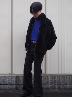 「CERCA（チェルカ）のアイテム（アクセサリー）」を使った、UJUさん（メンズ・176cm）の冬コーディネート