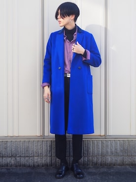 「CERCA（チェルカ）のアイテム（アクセサリー）」を使った、UJUさん（メンズ・176cm）の冬コーディネート