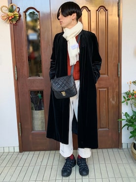 「CERCA（チェルカ）のアイテム（アクセサリー）」を使った、UJUさん（メンズ・176cm）の冬コーディネート