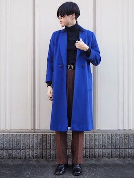 「CERCA（チェルカ）のアイテム（アクセサリー）」を使った、UJUさん（メンズ・176cm）の冬コーディネート