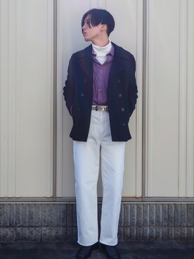 「Ray BEAMS（レイビームス）のアイテム」を使った、UJUさん（メンズ・176cm）の冬コーディネート