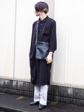 「COACH」｜「アイテム（スリッポン）」を使った、UJUさん（メンズ・176cm）の夏コーディネート