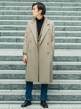「TONE SELECT GOODS（トーンセレクトグッズ）のアイテム」を使った、UJUさん（メンズ・176cm）の秋コーディネート