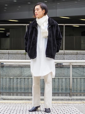 UJUさん（メンズ・176cm）の冬コーディネート