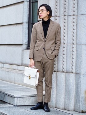 「TONE SELECT GOODS（トーンセレクトグッズ）のアイテム」を使った、UJUさん（メンズ・176cm）の冬コーディネート