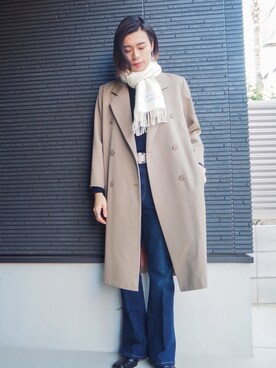 「TONE SELECT GOODS（トーンセレクトグッズ）のアイテム」を使った、UJUさん（メンズ・176cm）の冬コーディネート