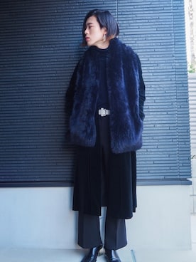 「TONE SELECT GOODS（トーンセレクトグッズ）のアイテム」を使った、UJUさん（メンズ・176cm）の冬コーディネート