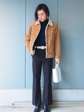 「TONE SELECT GOODS（トーンセレクトグッズ）のアイテム」を使った、UJUさん（メンズ・176cm）の冬コーディネート