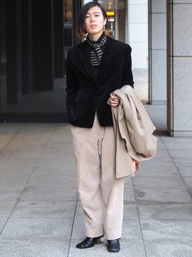 「TONE SELECT GOODS（トーンセレクトグッズ）のアイテム」を使った、UJUさん（メンズ・176cm）の冬コーディネート