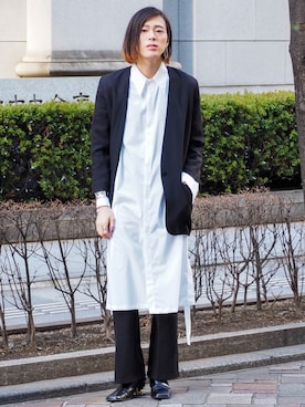 「TONE SELECT GOODS（トーンセレクトグッズ）のアイテム」を使った、UJUさん（メンズ・176cm）の春コーディネート