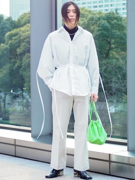 「URBAN RESEARCH（アーバンリサーチ）のアイテム（ピアス（両耳用））」を使った、UJUさん（メンズ・176cm）の春コーディネート