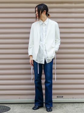 「TONE SELECT GOODS（トーンセレクトグッズ）のアイテム」を使った、UJUさん（メンズ・176cm）の春コーディネート