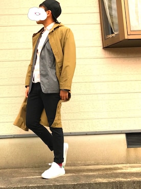 「ELLE（エル）のアイテム（ジャケット/アウター）」を使った、TANAKA COMPANYさん（メンズ・175cm）の春コーディネート