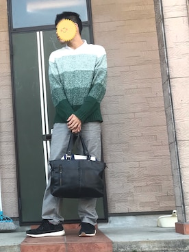 「HERE'S（HERE'S）のアイテム（トップス）」を使った、TANAKA COMPANYさん（メンズ・175cm）の春コーディネート