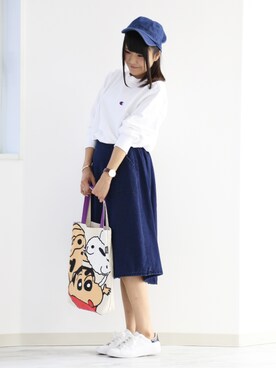 スウェットを使った クレヨンしんちゃん の人気ファッションコーディネート wear