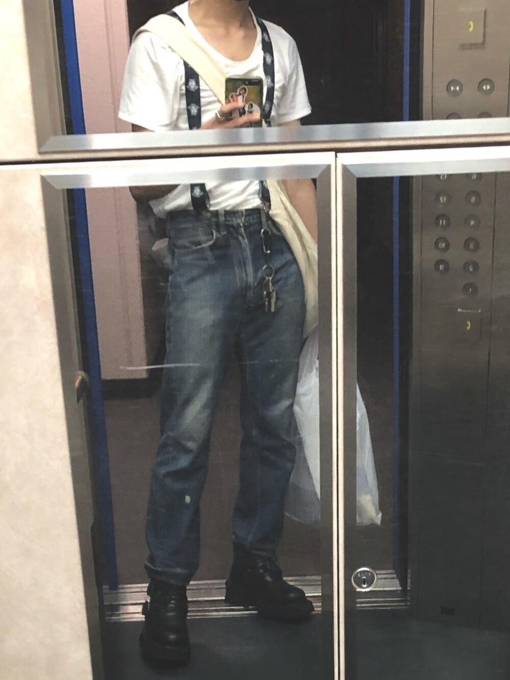 ヴェルサーチ サスペンダー GIANNI VERSACE(ジャンニヴェルサーチ) ロゴサスペンダー