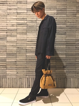 「SEVENDAYS=SUNDAY（セブンデイズサンデイ）のアイテム（スリッポン）」を使った、_kaitoさん（メンズ・167cm）の秋コーディネート