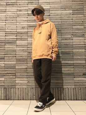 「SEVENDAYS=SUNDAY（セブンデイズサンデイ）のアイテム（帽子）」を使った、_kaitoさん（メンズ・167cm）の冬コーディネート