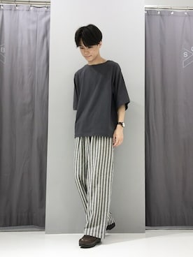 「CRAFT STANDARD BOUTIQUE（クラフトスタンダードブティック）のアイテム（その他パンツ）」を使った、_kaitoさん（メンズ・167cm）の夏コーディネート