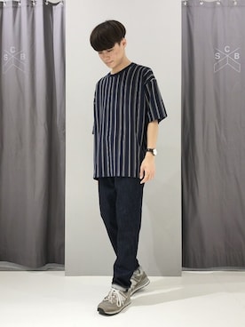 「テーパードデニム」｜_kaitoさん（メンズ・167cm）の秋コーディネート